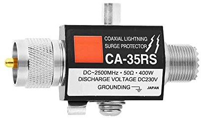 VOANZO Blixtskydd CA-35RS koaxial blixt överspänningsskydd arrester hane till hona UHF-kontakt