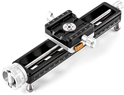 NiSi Macro Focus Rail NM200s - 360° Rotatable Stable Macro Slide/Macro Adjustment Slide/Macro Focusing Rail for Macro Photography