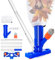 Forbabe Aspirateur de piscine 147 cm - Kit avec 4 barres en aluminium amovibles - Brosse - Kit de nettoyage pour piscine