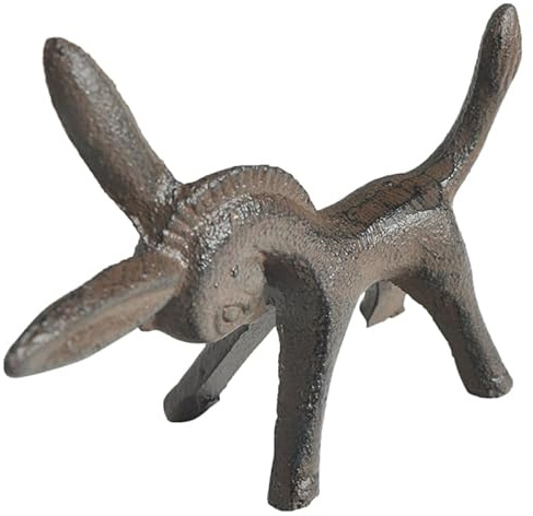 MAGICLULU Gusseisen Esel Ornament Figur Tiere Dekoration Schreibtisch Wohnkultur Rustikales Finish Innen Außen
