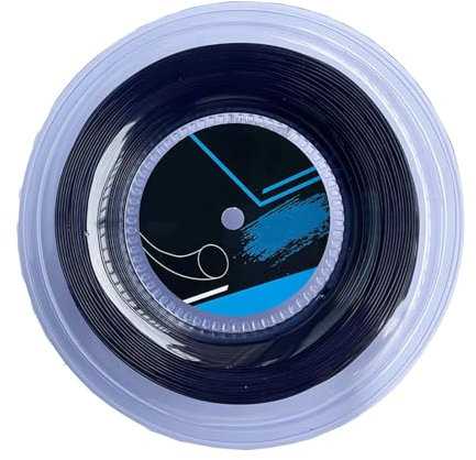 Gungtj Cuerda de tenis, 200 m de alta resistencia, absorción de golpes, rendimiento resistente y resistente, tensión óptima para control de pelota de 9.06 x 9.06 x 1.57 pulgadas, para competición y