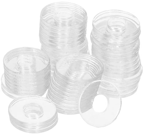 ABOOFAN 500piezas Arandelas De Plástico Aislantes Juntas Transparentes Para Tornillos Arandelas Para Manijas De Puertas De Ducha De Fijación Multiusos Para Artículos Hogar