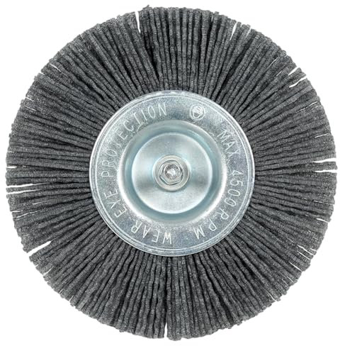 Original Einhell Brosse en nylon pour joints (accessoire pour nettoyeur de joints, largeur de nettoyage 10 mm, diamètre 110 mm, pour nettoyeur de joints sans fil GE-CC 18/110 Li E-Solo Einhell)