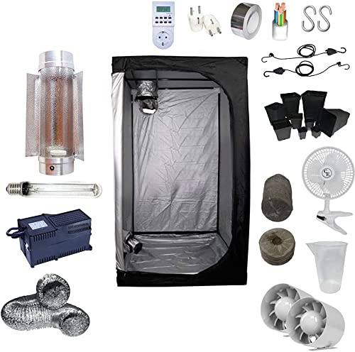 Kit de culture intérieure 400W SHP Cooltube Protube 120 x 120 x 200 Ballast ETI 2