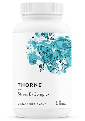 THORNE - Stress B-Complex - Vitamins B2, B6, B12 & Folate in Highly-Absorbable and Active Forms - Extra Vitamin B5 for Adrenal Support, Stress Management & Immune Function* - 60 Servings