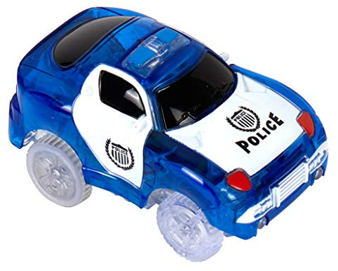 Lightning Speedy Voiture de Police Lumineuse CHRISS LA Police et 30 Rails luminescents