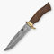 Hobby Hut HH-337, Damaststahl-Jagdmesser mit Scheide, Messer mit Fester Klinge