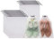 FunYoung 10x Schuhbeutel mit Zugband PE Schuhtasche, wasserdichte Kordeltasche, Multifunktionale Aufbewahrungstasche, Kofferorganizer Packbeutel Set, Packsack mit Tunnelzug
