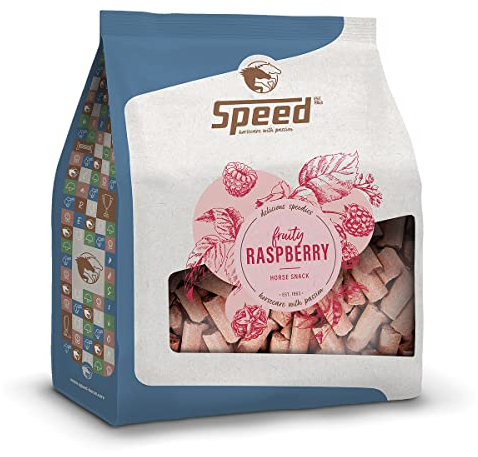 Speed Delicious speedies Raspberry, Pferdeleckerli mit Himbeergeschmack, fruchtiger Snack für jedes Pferd, Beste Zutaten, einfach praktisch (5 kg)