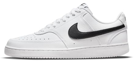 Nike Damen Court Vision Gymnastikschuh, White/Black-White, 38 EU