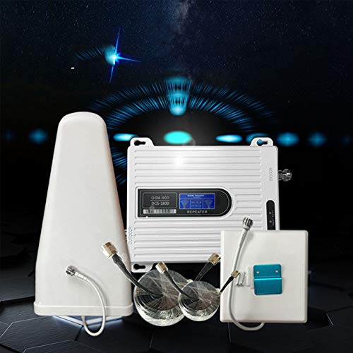 GUOZ Amplificador de Señal Móvil gsm 900 MHz LTE 1800 MHz de Doble Banda Kit ripetitore intelligente LTE Universal Signal Booster para Casa/Oficina