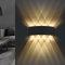 Lureshine Applique Murale, 22x8x5cm, Up and Down, Extérieure Noire 8w, IP 65 Aplique Murale LED Blanc Chaud 3000K, Luminaire Murale Intérieure Salon