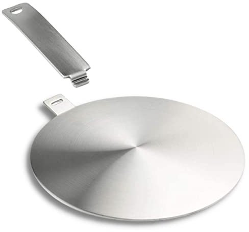 MoniDecor Adattatore Induzione 20 cm Adattatore Induzione Pentole Moka in acciaio inox con manico (14CM)