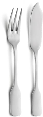 Amefa Vecchia Parigi Sati Servizio di Pesce 12 Pezzi, Acciaio Inossidabile