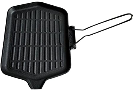 Stalwart DA-KB3723 Cast Iron Griddle Pan Pre-Seasoned with Removable Handle 370x225mm