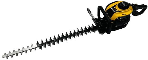 Nemura Taille Haie Thermique - Moteur 2 Temps 25 cm3 - Longueur de Coupe 75 cm - Réservoir Carburant 500 ML - Anti-Vibrations - Poignée SoftGrip inclinable - Marque Française.