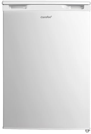 Comfee RCD133WH3(E) Kühlschrank, 131L Kühlschrank ohne Gefrierfach, Inverter-Kompressor, Obst-und Gemüsefach, 84.5cm Hx55.3cm B, 72 kWh pro Jahr, Einstellbare Temperaturregelung, verstellbare Füße