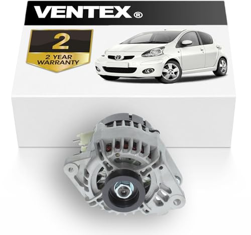 VENTEX® Alternator VTN1101 compatible with Toyota Aygo Citroen C1 Peugeot 107 1.0 Petrol 2005-2014