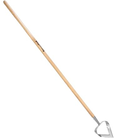 Berry&Bird Hoe Garden Tool, Heavy Duty 61.2 Triangle Hoes with Ashwood Handle, Long Handle Weeding Tool Garden Hoe for Weeding, Cultivating, Soil Loosening and Digging Trenches