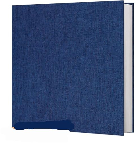 RUWLFE Stort, monokromt fotoalbum med självhäftande funktion för bokhyllor för kvinnor och män, color1, En Storlek, klassisk
