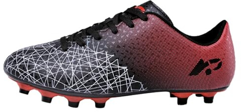 Generisch Chaussures de football pour sol solide, baskets d'extérieur pour chaussures d'entraînement sportives pour tout-petits et adolescents