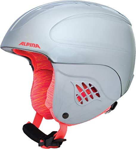 Alpina A9035 Skihelm, Silver-Flamingo, 48-52 cm