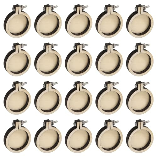 QUARKZMAN 40 st minibroderiram 1,2 tum x 1 tum liten träring