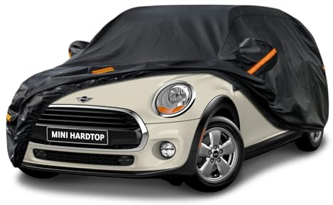 Kayme Bâche Voiture Étanche Respirante Compatible avec Mini Cooper 3 Portes (2014-2025), 7 Couches Housse de Protection Voiture Extérieur, Contre Pluie Soleil Poussière avec Doublure en Coton.