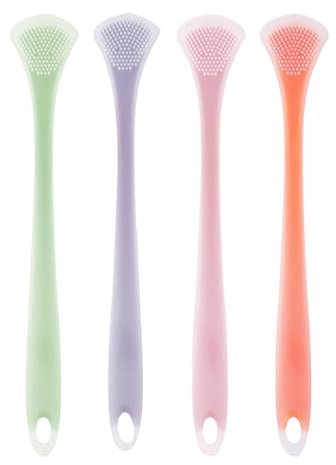 4 spazzole per lingue – 4 pezzi migliori raschietto per lingua, strumenti per lingue portatili | dentali respiro più freschi, strumento di raschiatura linguistica per adulti, bambini, ragazze, bambini