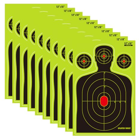 Blancos De Tiro - 10 Piezas 46x30 cm Diana Reactiva de Salpicadura - Papel para Práctica de Disparos,para Niños Adultos Exterior Patio Competición Práctica Entrenamiento Diario Actividad Equipo Recrea