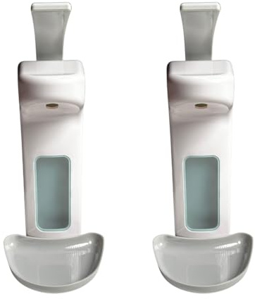Desinfectante y dispensador de jabón de 1000 ml – Carcasa resistente, higiénica y económica, incluye botella y accesorios de montaje