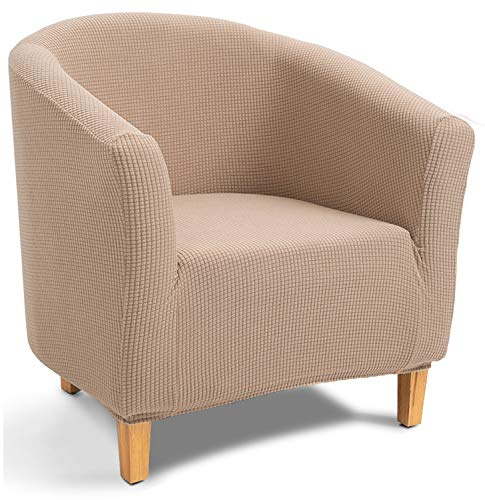 TIANSHU Funda de Sillón Elásticas Chesterfield, 1 Plaza Funda De Sofá para Silla De Club, Cubre para Sillón Ajustable Universal Extraíbles Lavables (Arena)