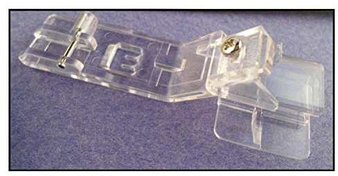 NGOSEW Clear Bias Tape Binding Foot Works with Singerr QuantumLock 14T948,14T957,14T967,14T968DC Huskylock S21, S25 Pfafff Coverlock