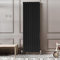 Go Bathrooms Pinta 1800 x 610mm Vertical Radiator Black Flat Panel Double Column Tall Upright Radiator Matt Black Wall Mounted Central Heating Includes Mounting Brackets