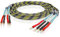 YuanYong High-End Lautsprecherkabel - Sauerstofffreies Kupfer, 2x 6,3 mm² (9 AWG), Messing Vergoldete Bananenstecker (Ein Paar) - 1.5M/5.0FT