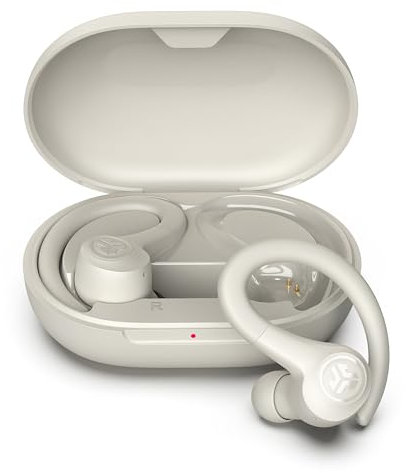 JLab Go Air Sport+ Kopfhörer Bluetooth, Sportkopfhörer 35+ Std., True Wireless In Ear Kopfhörer kabellos für Läufer, Joggen, IP55-schweißresistent, USB-C Ladecase, Be Aware-Modus, Sand