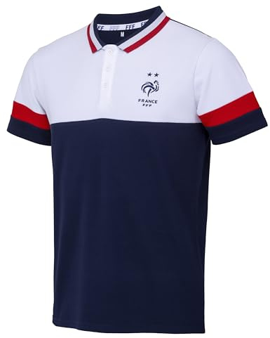 FFF Officiell pikétröja kollektion av det franska fotbollslaget - herrstorlek S