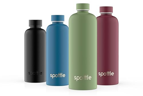 spottle Edelstahl Trinkflasche 1,5 Liter – Thermosflasche aus Metall, doppelwandig, vakuumisoliert, Kohlensäure geeignet, auslaufsicher, spülmaschinenfest