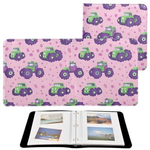 JUMBEAR Álbum de fotos grande autoadhesivo con 20 páginas, álbum de recortes para boda, familia, bebé, vacaciones, camión de dibujos animados