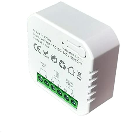 Cpolebev Controller Apriporta per Garage Tuya Smart ZigBee con Supporto per il Controllo Delle App del Sensore Funziona con Home EU Plug