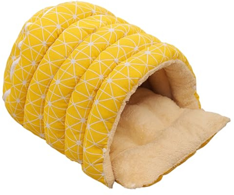 Cama Cueva para Mascotas: Refugio Tipo cúpula Suave y Lavable, cápsula de Descanso semicerrada aislada, escondite cálido para, Cachorros, Animales pequeños, área de Juegos Interior, Regalo de