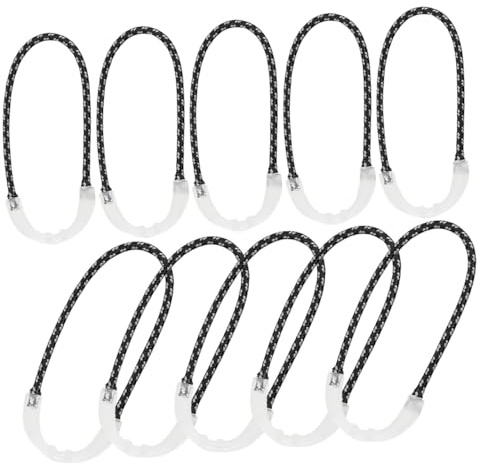 Toyvian Lot de 10 Tirettes De Fermeture Éclair Lumineuses Extérieures en PU, Cordon De Remplacement Résistant, Aides à La Fermeture Éclair pour Paquet à Dos Et Vêtements D’extérieur Nocturne
