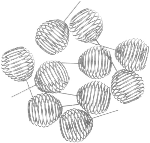 Lurrose Caja de Abono para Bonsái de Acero Inoxidable Reutilizable Tamaño Pequeño 10 Unidades Contenedor de Fertilizante para Plantas Cesta de Abono para Jardinería Uso Bonsáis y