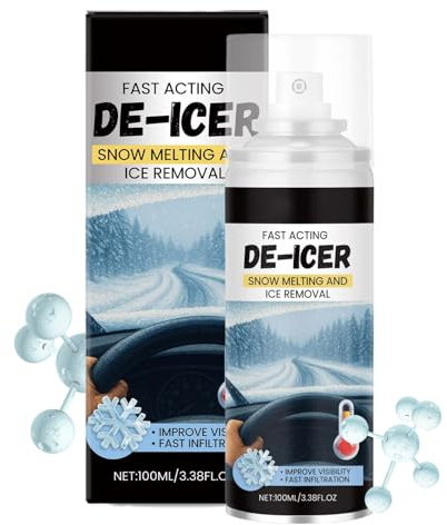 Antigelo per Auto, antigelo ad Azione Rapida, Spray per sciogliere la Neve, rimozione del Ghiaccio per Parabrezza, detergente Invernale per finestre, Soluzione antigelo all'aperto, per Il Freddo