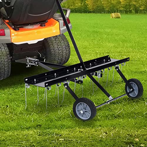 Generico Scarificatore per Trattorino Tagliaerba 100 cm,Aeratori e depagliatori per Prati