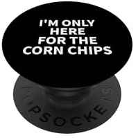 Vêtements de copeaux de maïs - Design Amusant de Chips PopSockets PopGrip Adhésif