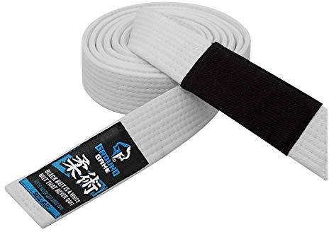 Ground Game BJJ Cintura BJJ Belt | Brazilian Jiu-Jitsu Gi Kimono Cintura | Bianco, Taglia A3 300 cm