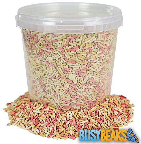 BusyBeaks Premium Mixed Suet Pellets (2.5L) - Wild Bird Food with Insects, Berries & Mealworms - High Energy Garden Bird Feed, Nutritious Seed-Free Pellets for Small Birds, Year-Round Bird Feeder