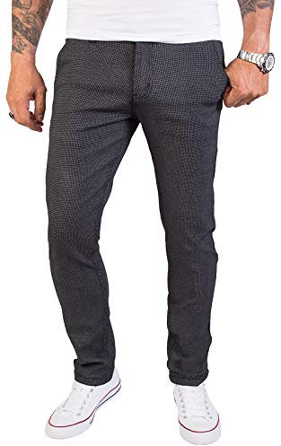 Rock Creek Herren Chino Hose Slim Fit Business Hosen Chinohose Stoffhose Chinos Hosen für Männer Casual Elegante Hose RC-2154 Anthrazit W34 L32