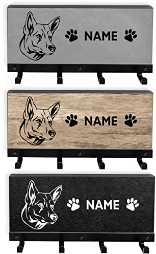 Leinengarderobe für Hunde | Berger Blanc Suisse | Hundegarderobe | Leinenhalter | Personalisiert